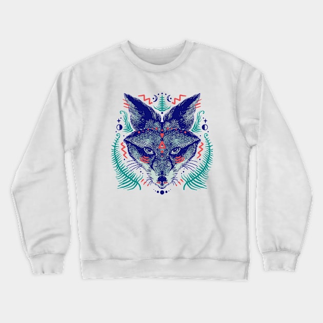 Fox animal spirit Crewneck Sweatshirt by Paolavk